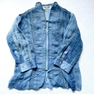 Hien Silk blouse - Light blue medium